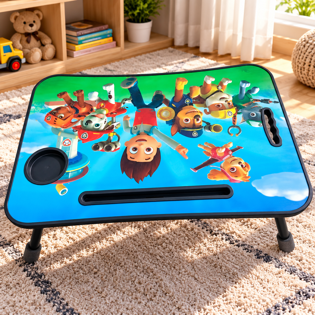 Foldable Study Table for Kids & Adults | Portable Bed Table with Stylish Design