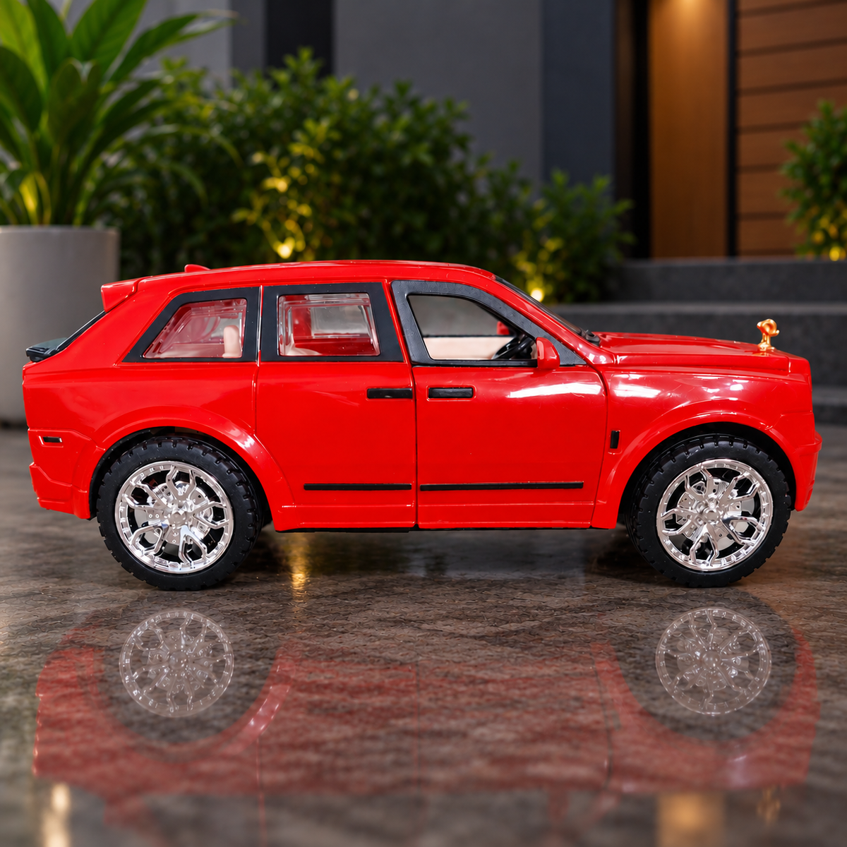 Red Die-Cast Toy Car for Kids & Showpiece | Openable Doors & Rear Dicky