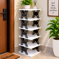 6 Layer Foldable Shoe Rack | Adjustable Space Saving Shoe Stand for Home & Bedroom