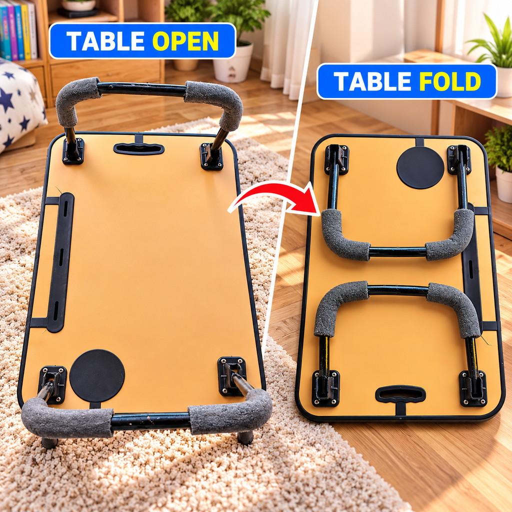 Foldable Study Table for Kids & Adults | Portable Bed Table with Stylish Design